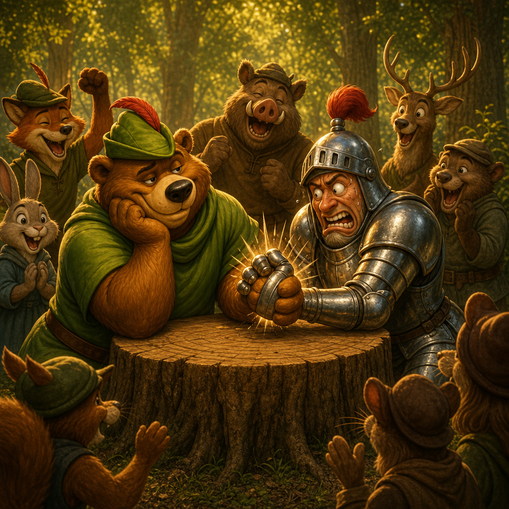 Little John arm wrestling