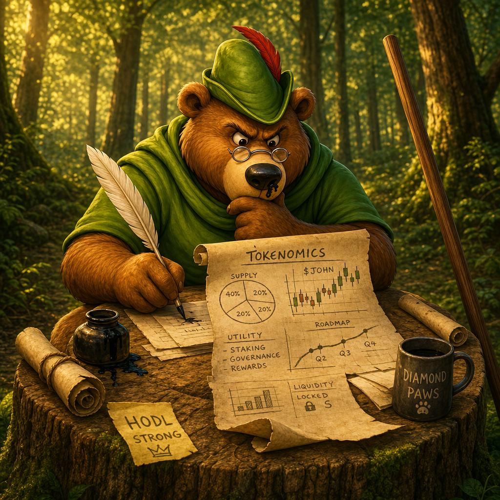 Little John studying the chart